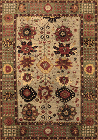 Oriental Brown Industrial Rug, urb1153brn