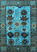 Oriental Light Blue Industrial Rug, urb1153lblu