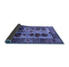 Sideview of Oriental Blue Industrial Rug, urb1153blu