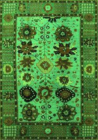 Oriental Green Industrial Rug, urb1153grn