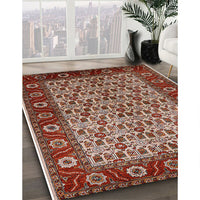 Mid-Century Modern Red Oriental Rug, urb1154