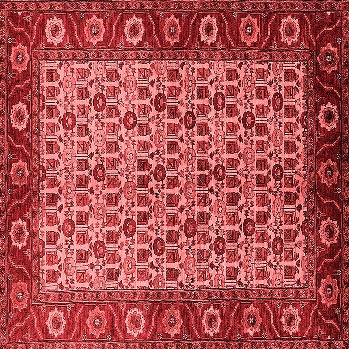 Machine Washable Oriental Red Industrial Rug, wshurb1154red