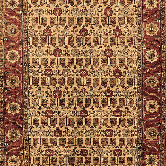 Machine Washable Oriental Brown Industrial Rug, wshurb1154brn