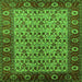 Square Oriental Green Industrial Rug, urb1154grn