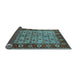 Sideview of Oriental Light Blue Industrial Rug, urb1154lblu