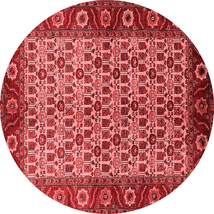 Machine Washable Oriental Red Industrial Rug, wshurb1154red