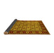 Sideview of Oriental Yellow Industrial Rug, urb1154yw