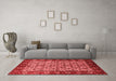 Industrial Red Washable Rugs