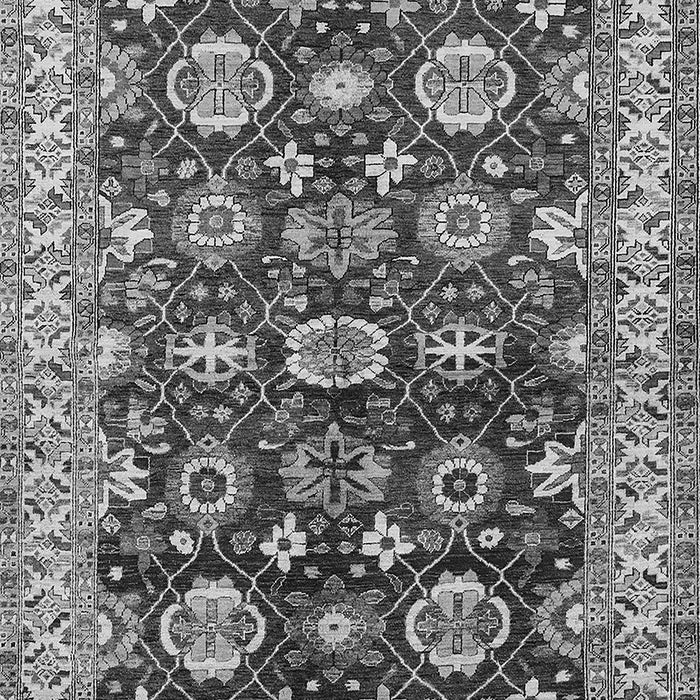 Machine Washable Oriental Gray Industrial Rug, wshurb1155gry