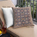 Front View of Mid-Century Modern Urban Square Velvet Maroon Purple Throw Pillow, 18 inch by 18 inch, pwurb1155