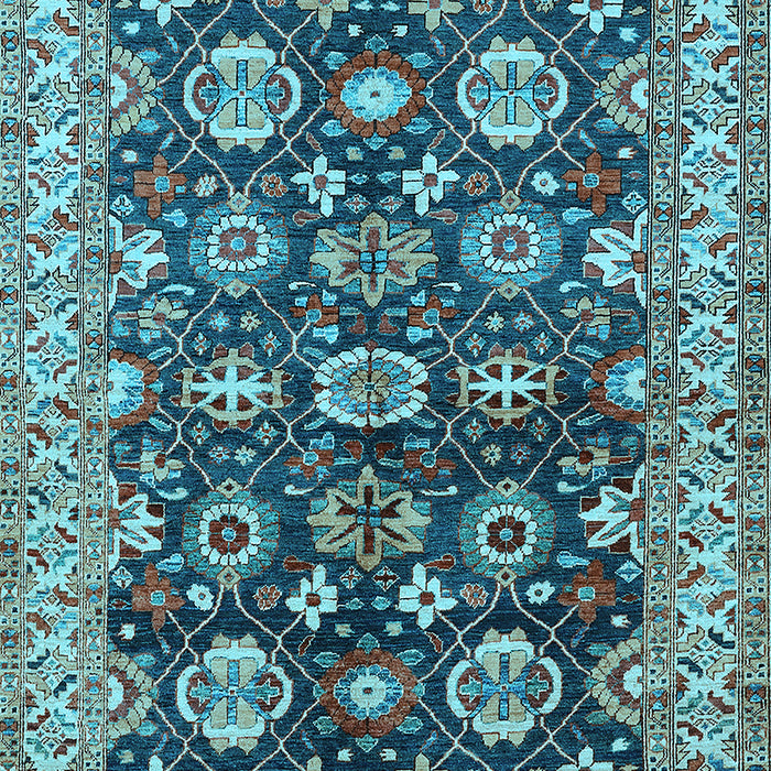 Oriental Light Blue Industrial Rug, urb1155lblu