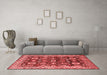 Industrial Red Washable Rugs