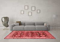 Machine Washable Oriental Red Industrial Rug, wshurb1155red