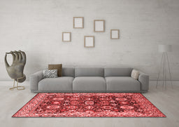 Industrial Red Washable Rugs
