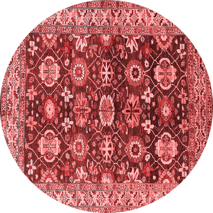 Machine Washable Oriental Red Industrial Rug, wshurb1155red