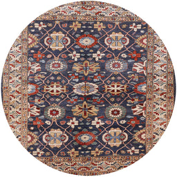 Round Machine Washable Industrial Modern Velvet Maroon Purple Rug, wshurb1155