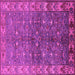 Square Oriental Pink Industrial Rug, urb1156pnk