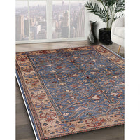 Mid-Century Modern Purple Oriental Rug, urb1156