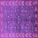 Square Oriental Purple Industrial Rug, urb1156pur