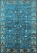 Oriental Light Blue Industrial Rug, urb1156lblu