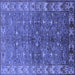 Square Oriental Blue Industrial Rug, urb1156blu