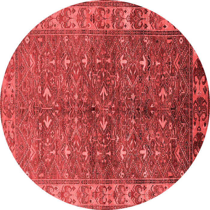 Machine Washable Oriental Red Industrial Rug, wshurb1156red