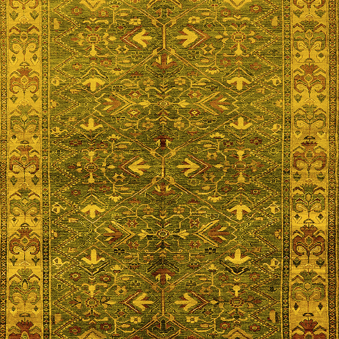 Oriental Yellow Industrial Rug, urb1156yw