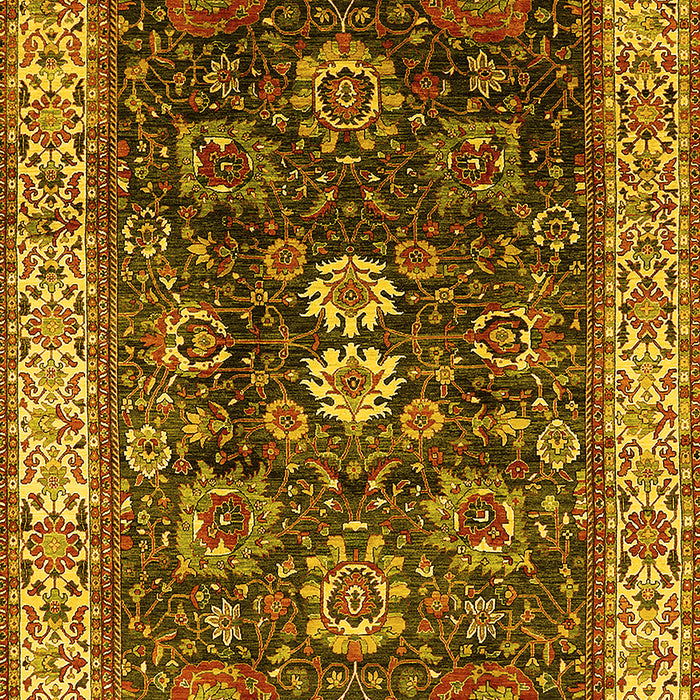 Oriental Yellow Industrial Rug, urb1157yw