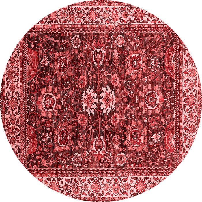 Machine Washable Oriental Red Industrial Rug, wshurb1157red