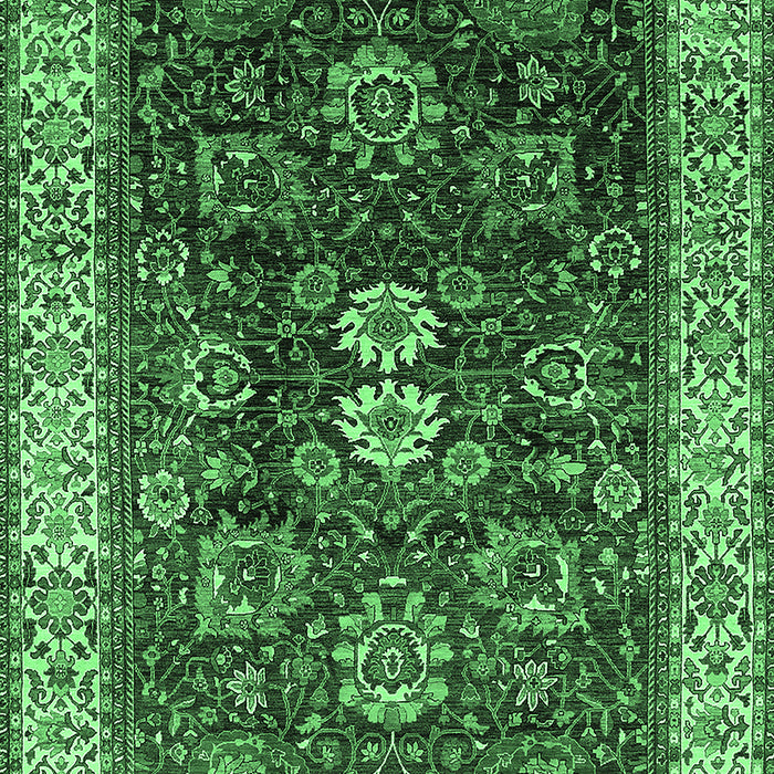 Oriental Emerald Green Industrial Rug, urb1157emgrn