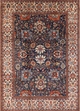 Mid-Century Modern Camel Brown Oriental Rug, urb1157