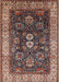 Mid-Century Modern Camel Brown Oriental Rug, urb1157