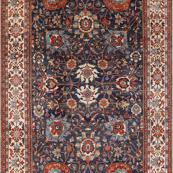 Mid-Century Modern Camel Brown Oriental Rug, urb1157