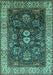 Oriental Turquoise Industrial Rug, urb1157turq