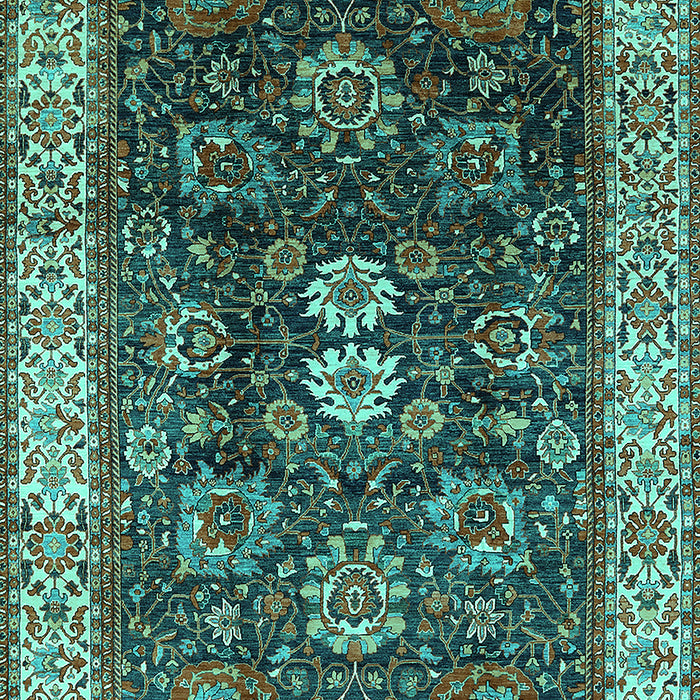 Oriental Turquoise Industrial Rug, urb1157turq