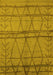 Oriental Yellow Industrial Rug, urb1158yw