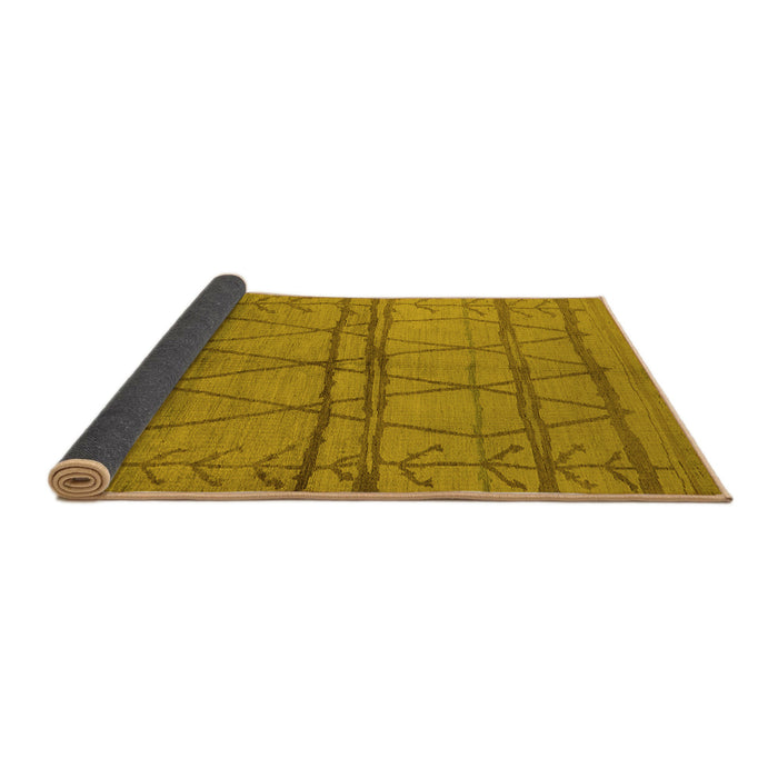Sideview of Oriental Yellow Industrial Rug, urb1158yw