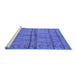 Sideview of Machine Washable Oriental Blue Industrial Rug, wshurb1158blu