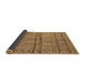 Sideview of Oriental Brown Industrial Rug, urb1158brn