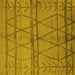 Square Oriental Yellow Industrial Rug, urb1158yw