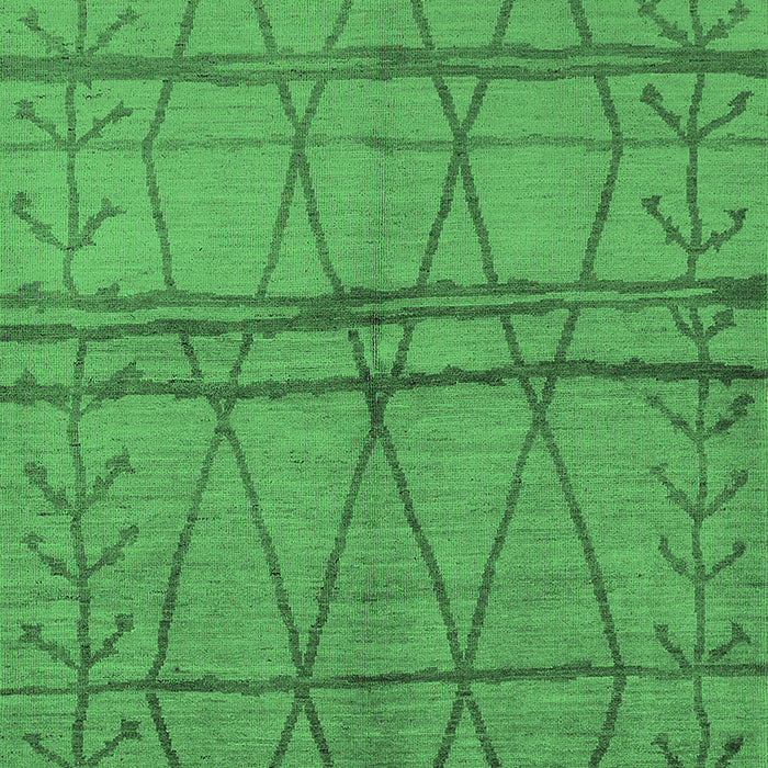 Oriental Emerald Green Industrial Rug, urb1158emgrn