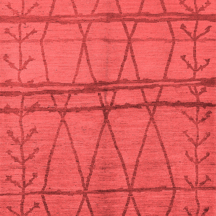 Machine Washable Oriental Red Industrial Rug, wshurb1158red