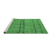 Sideview of Machine Washable Oriental Emerald Green Industrial Area Rugs, wshurb1158emgrn