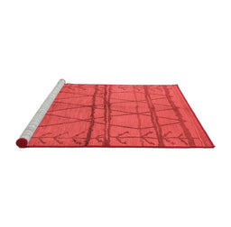 Industrial Red Washable Rugs
