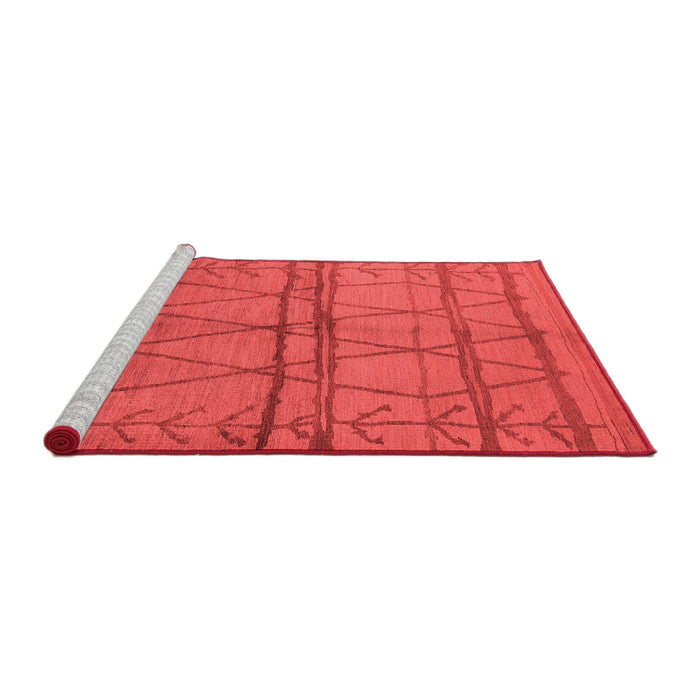 Industrial Red Washable Rugs