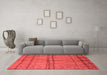 Industrial Red Washable Rugs