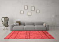 Machine Washable Oriental Red Industrial Rug, wshurb1158red