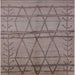 Square Mid-Century Modern Puce Purple Oriental Rug, urb1158