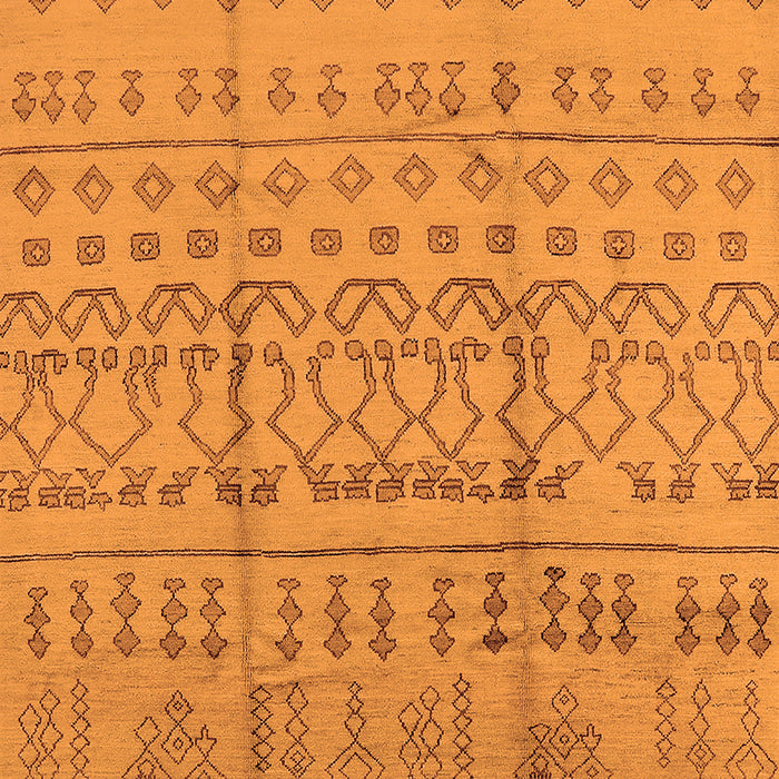 Machine Washable Oriental Orange Industrial Area Rugs, wshurb1159org