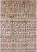 Machine Washable Industrial Modern Dark Almond Brown Rug, wshurb1159